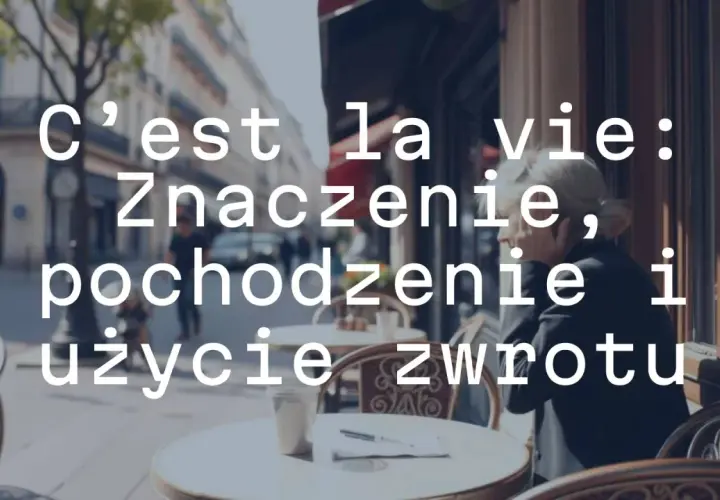 C'est la vie: znaczenie, pochodzenie i użycie zwrotu. Kobieta siedzi w paryskiej kawiarni.